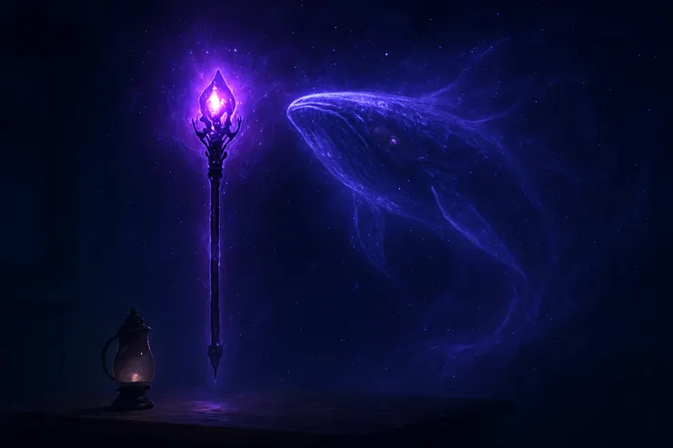 虛猊一族之貌、紫晶杖、命燈