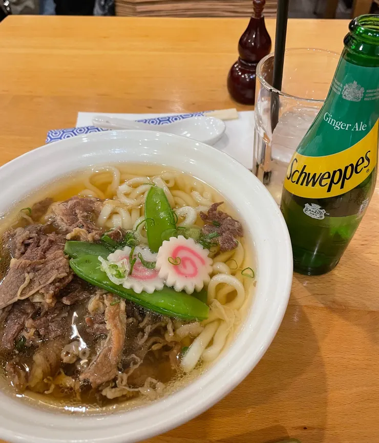 在Theatre附近吃的烏冬 (要價$160港幣)