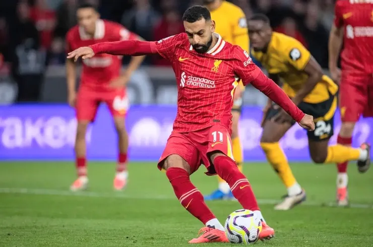 沙拿射入十二碼球助利物浦領先2:0