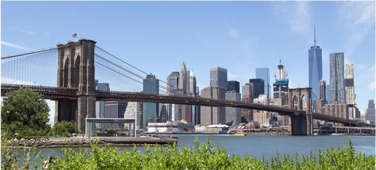布魯克林大橋(Brooklyn Bridge)為美國國家歷史地標,也是紐約重要地標之一。