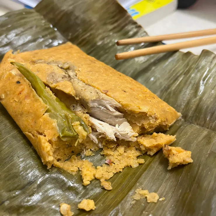 除了雞肉及辣椒沒有其它餡了，辣椒好辣