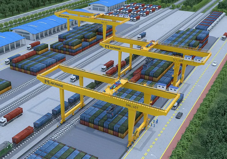 Rail Mounted Container Gantry Cranes