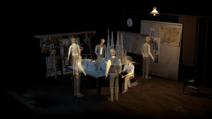 本部VR可接受多人同時欣賞，欣賞者在VR中以木偶形態現身，避免欣賞者彼此碰撞。（圖片來源：https://www.kff.tw/film/content/4276）