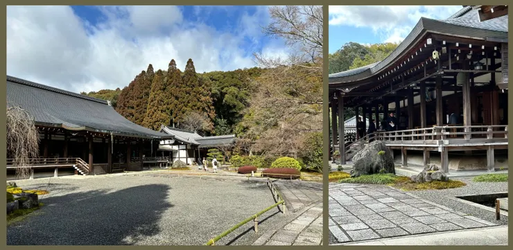 逛迴游式庭園前,要先入本堂(西來堂)抄寫經文|2024.03.01拍攝