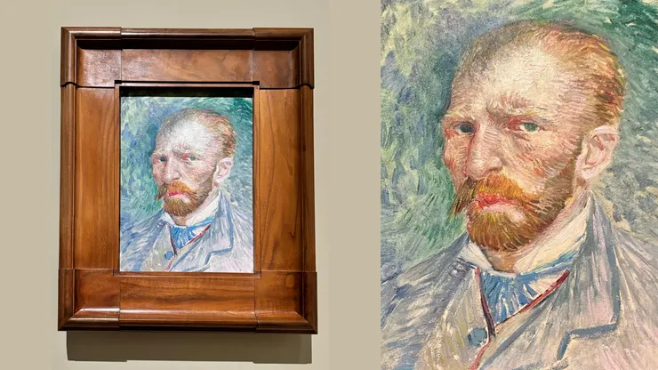 自畫像。1887年4-6月｜2024.09.22攝影