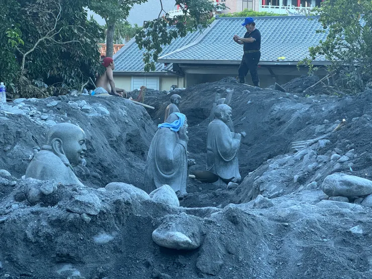 保安寺後方的十八羅漢