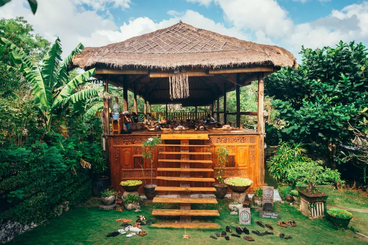 向左看樹、向右看海的幸福瑜珈課morning light yoga Bali