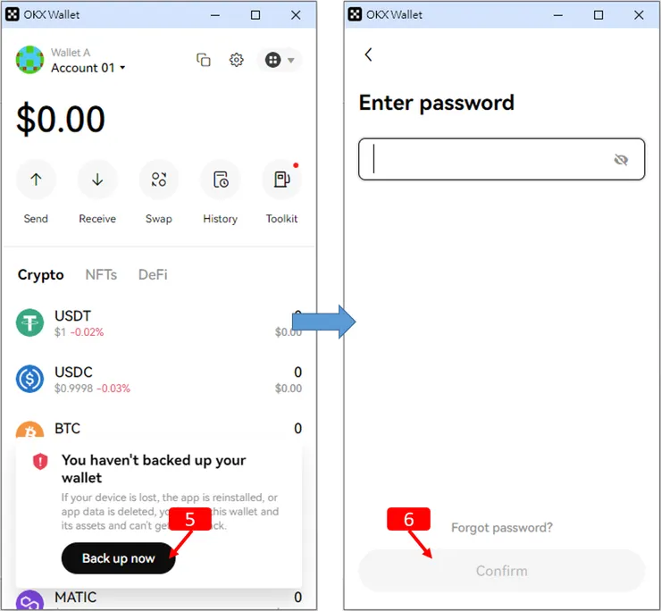 OKX｜WEB3錢包，建立及備份，使用教學