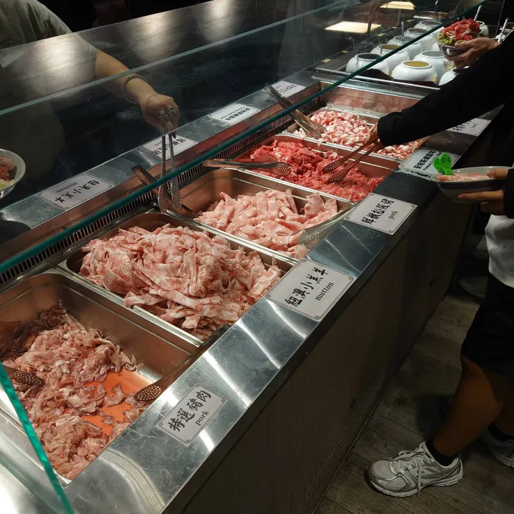 蒙古烤肉 肉品區