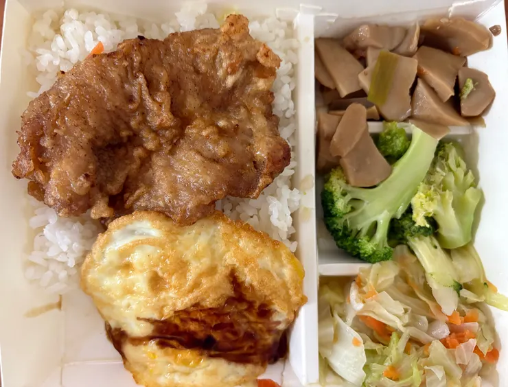 中午便當先從飯少開始