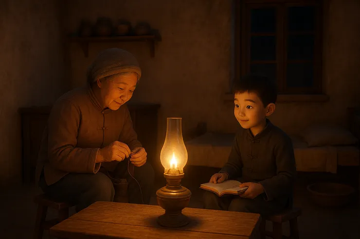 那盞煤油燈