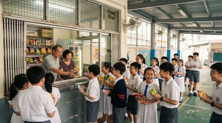 真羨慕能買零食的同學~~