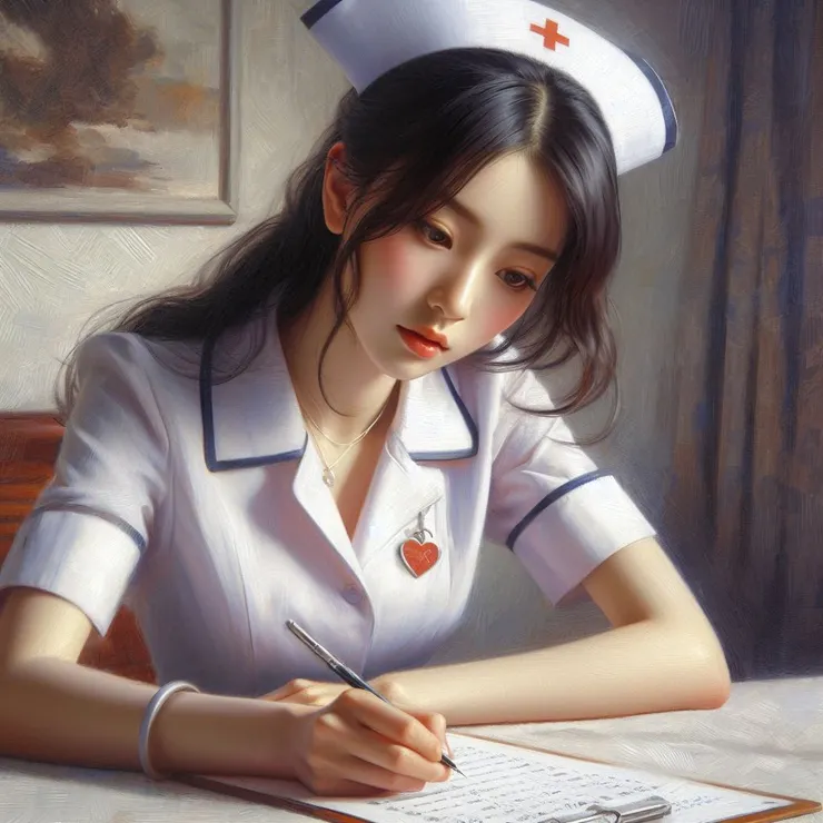 專注地工作，認真的神情