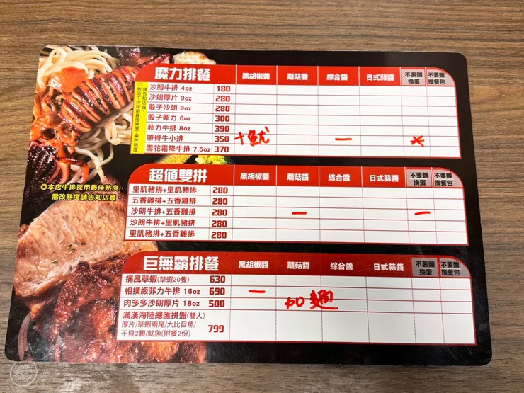 CP值超高的台南牛排館！魔力牛牛排館：帶骨牛小排、超值雙拼、