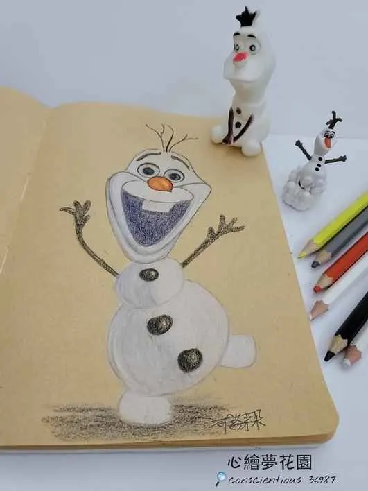 2021年畫得雪寶／圖。文／布恣芽朵