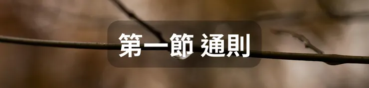 第一節 通則
