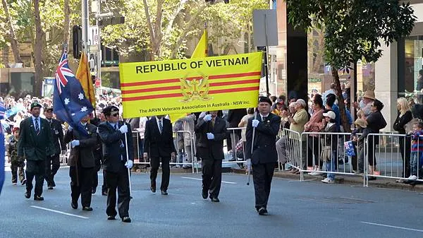 越南退伍軍人遊行隊伍