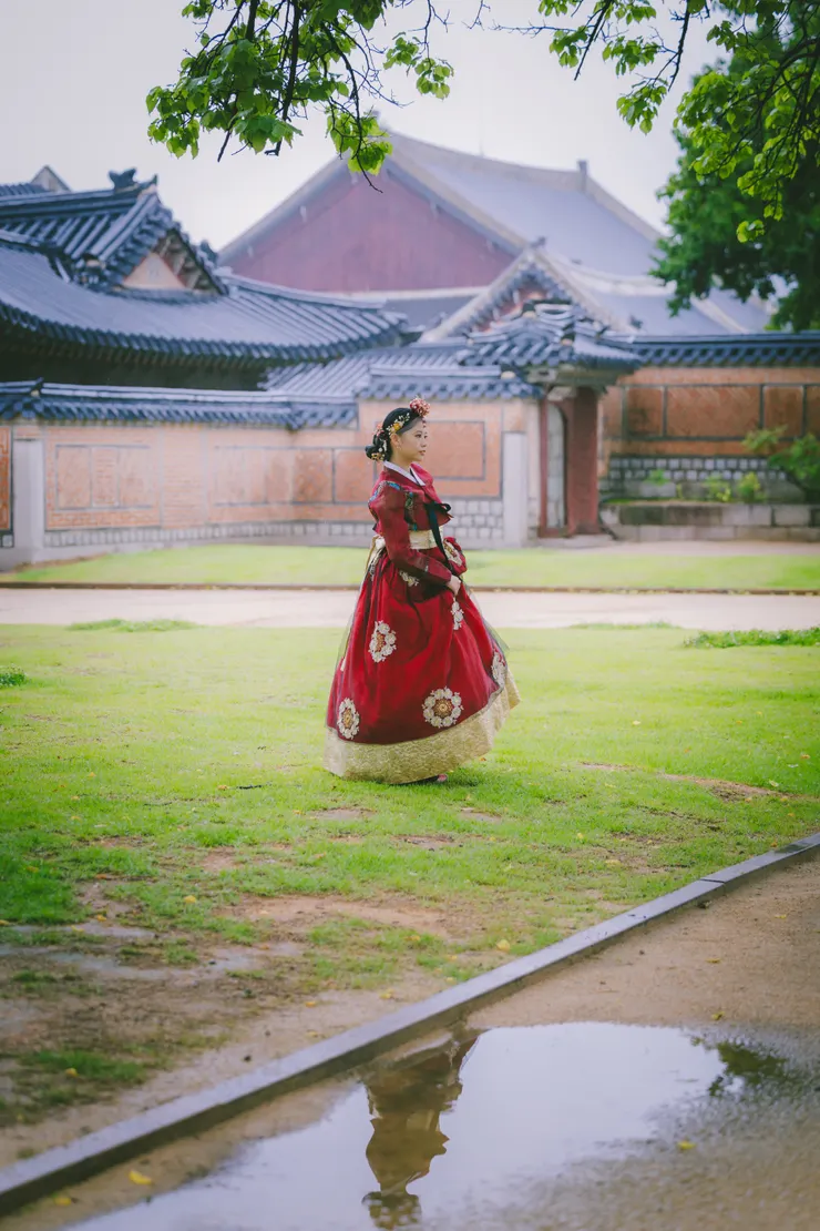 🌸倒影（本來只是一灘下雨的積水，但這張莫名看著有意境）