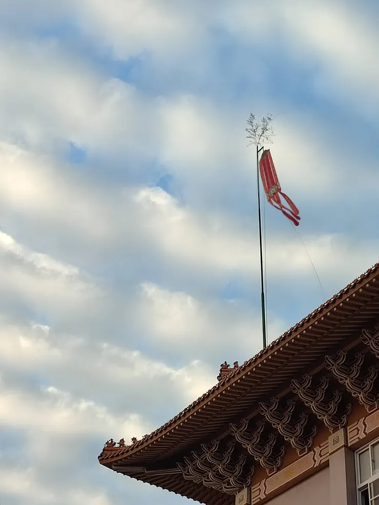 安媽媽照的法會大幡