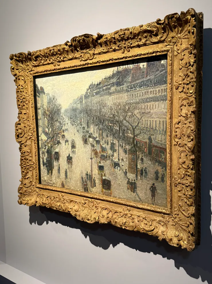 畢沙羅的冬天早晨的蒙馬特大街，好想去法國啊