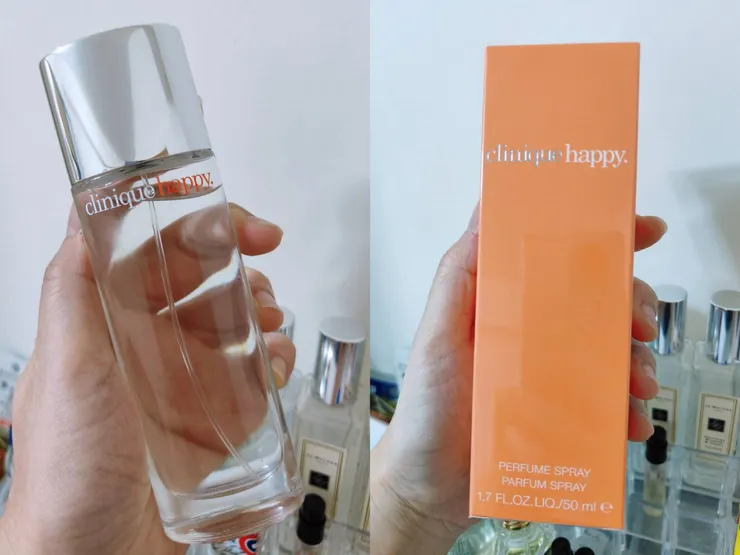 Happy瓶身極簡包裝與設計 - 扁扁的橢圓玻璃瓶 ，這是50ml的瓶身大小。