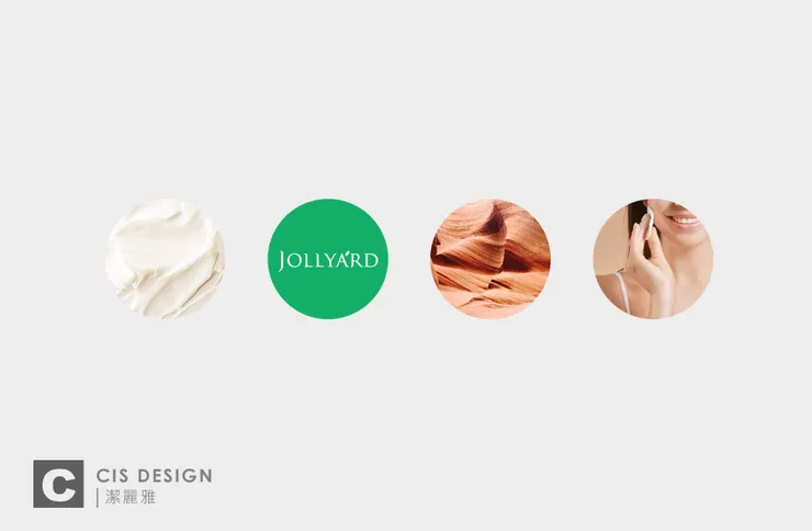 (可染品牌設計概念圖示)