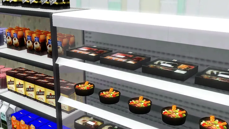 冷凍櫃當然是放新鮮(？)食品，相信便當這些大家都買過來吃。