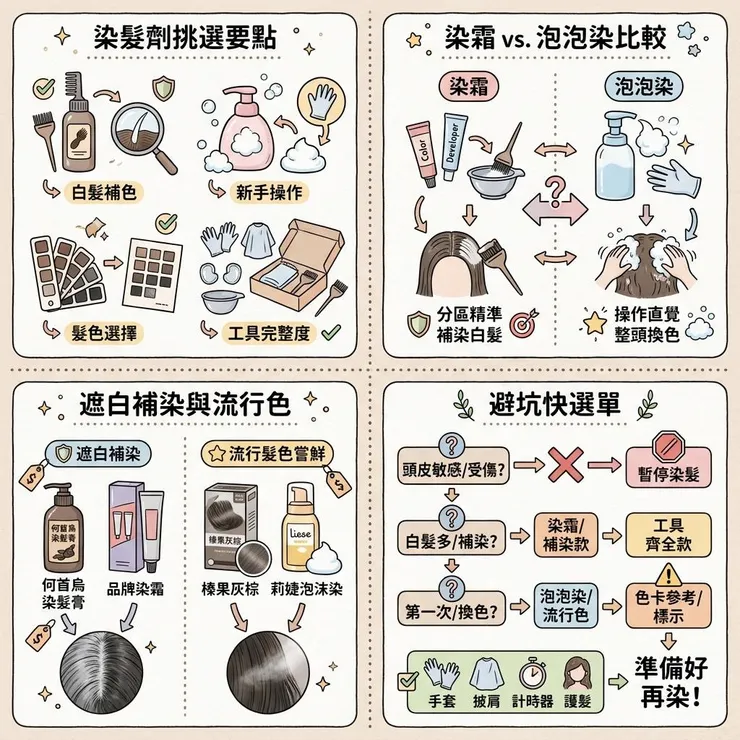 【染髮劑推薦】2026 在家補色怕翻車？💇‍♀️ Dcard、PTT 5 款泡泡染染髮霜實話選