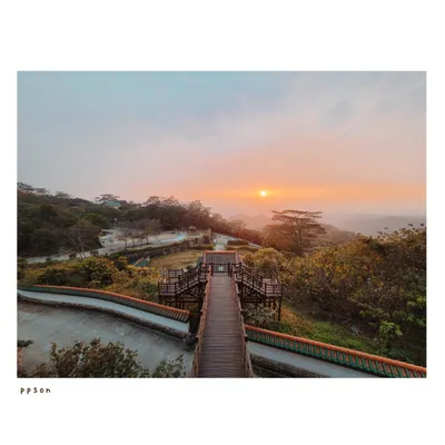 台南 | 白河 | 火山碧雲寺。碧雲公園夕照