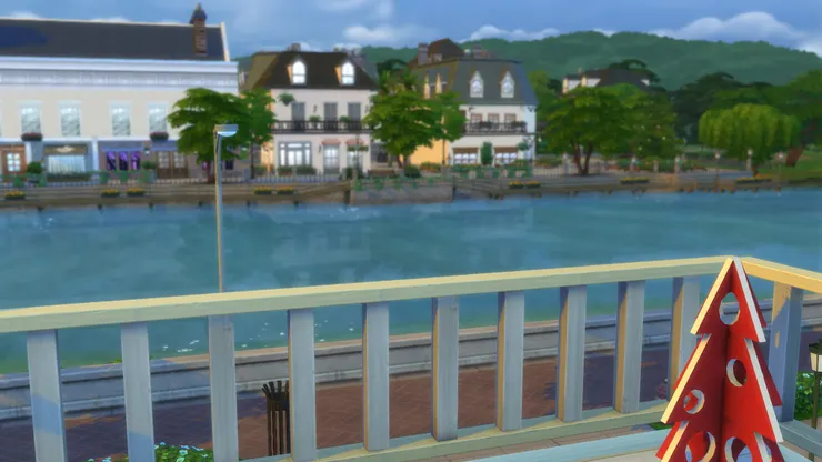 平望可以看到清雅的河景，這是買這棟房子的原因！