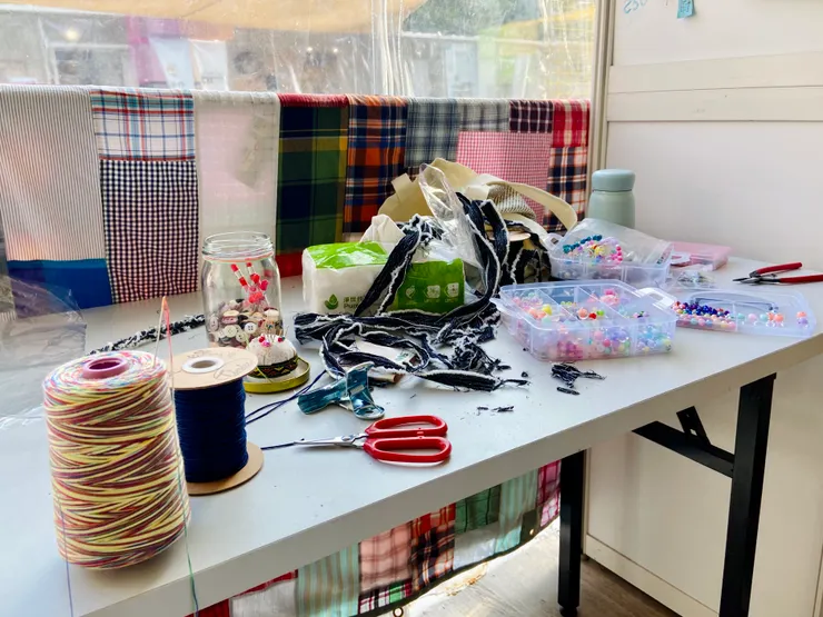 ▲ 攤位現場的工作檯