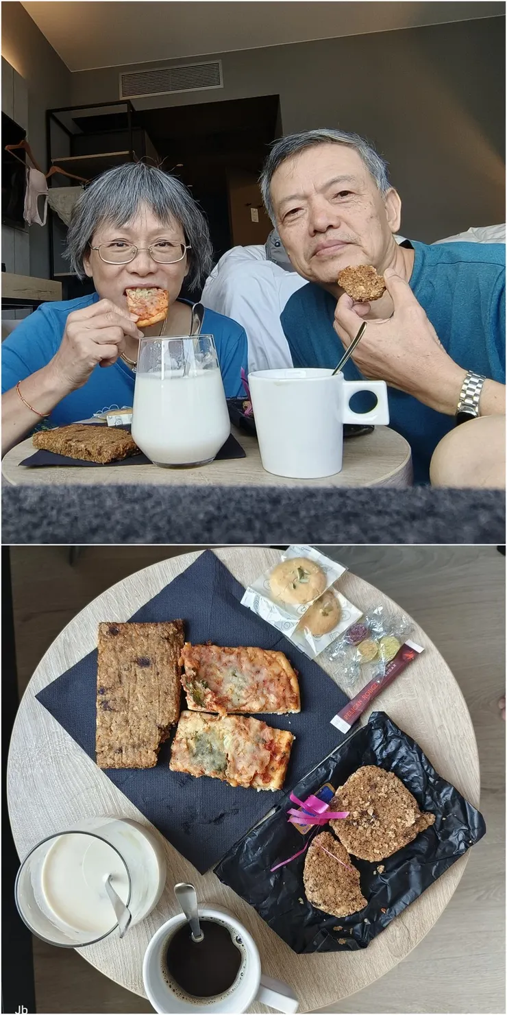 【移動的日子早餐就清剩下的食物】