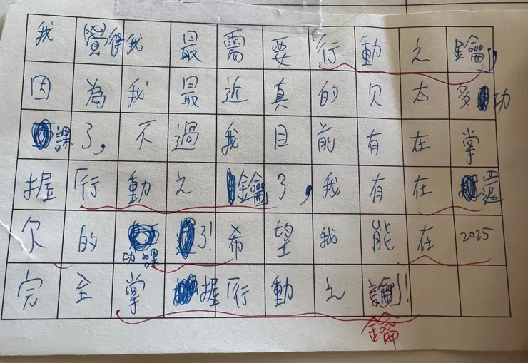 需要行動之鑰-這孩子目前正在掌握中💪
