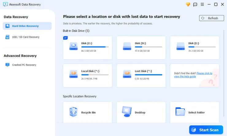 aiseesoft data recovery