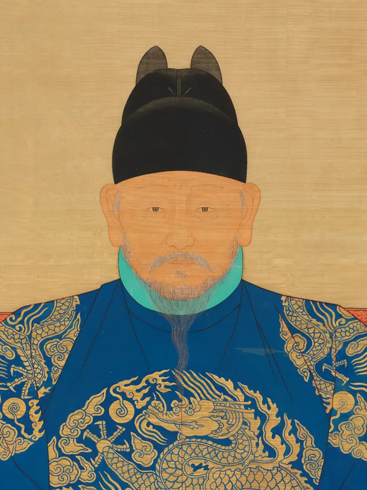 朝鮮王朝的黨爭源自於李成桂建立朝鮮王朝後，提倡「崇儒排佛」，使朝鮮半島上的儒學研究百花齊放，卻也因此產生不同學派之間對於禮法、經典的詮釋差異。圖為朝鮮太祖李成桂畫像（圖源／維基百科）