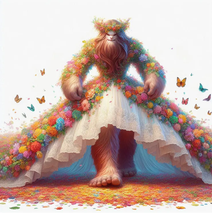 🎶 今天偶要嫁給你啦~今天偶要嫁給你啦~ 🎶 (...背景音:只見巨獸內心想著長姐之笑與智者旅人,本尊冷汗直流,轉身準備腳底抹油...)