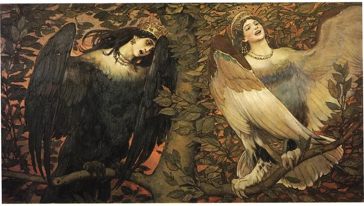 Birds of Joy and Sorrow, 1896, Viktor Vasnetsov