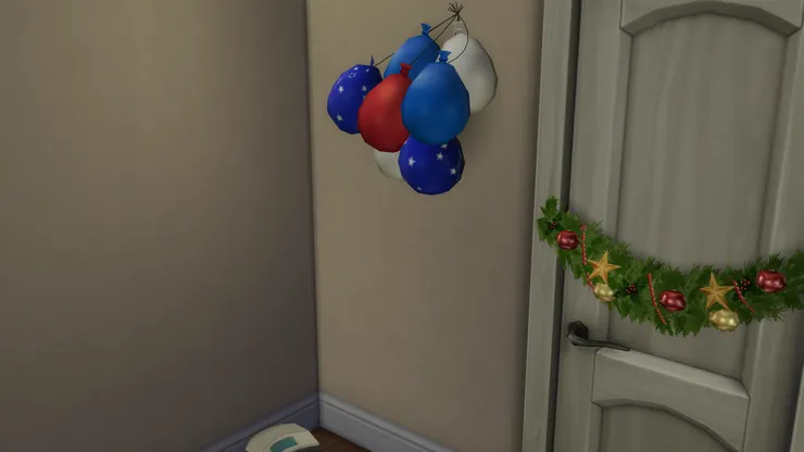 汽球是另一種款式，但還是帶來節日的喜慶感覺。