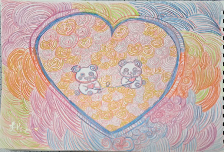 感覺很像是外面不管風雨多大，我們都一樣相愛?