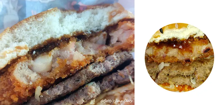 ▲韓味雙牛魷魚堡/ 圖片來源:Betty's Jump Diary