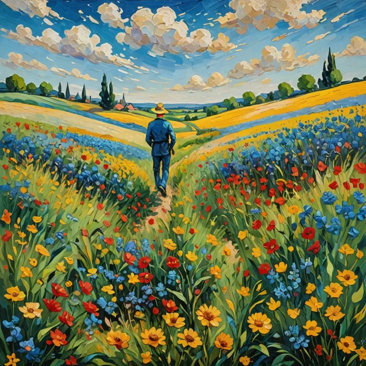 Style : Oil painting 