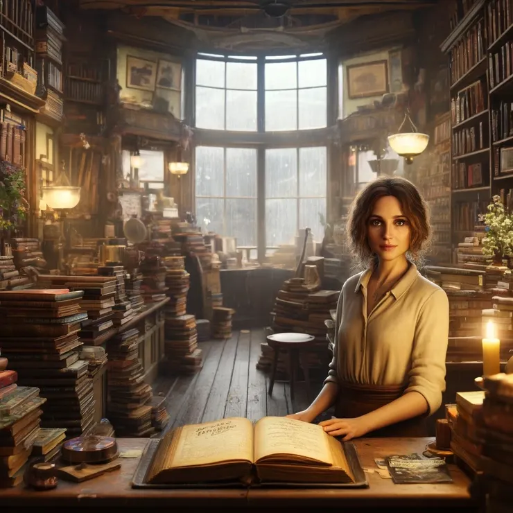 She was a guardian of stories, understanding the power that lay within the bound pages.