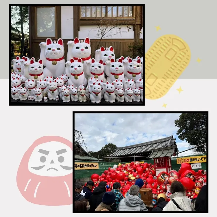 拍攝於 左上：豪德寺招財貓／右下：川越喜多院