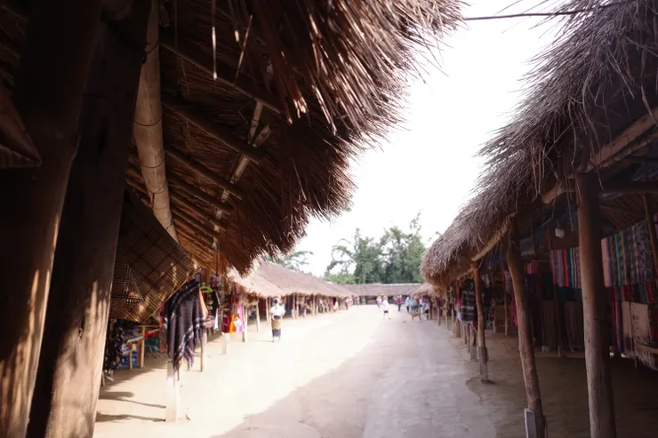 從村子口拍攝的視野