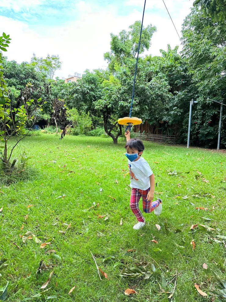 🔺一遍又一遍玩到不想離開，32度的高溫其實有點炎熱。