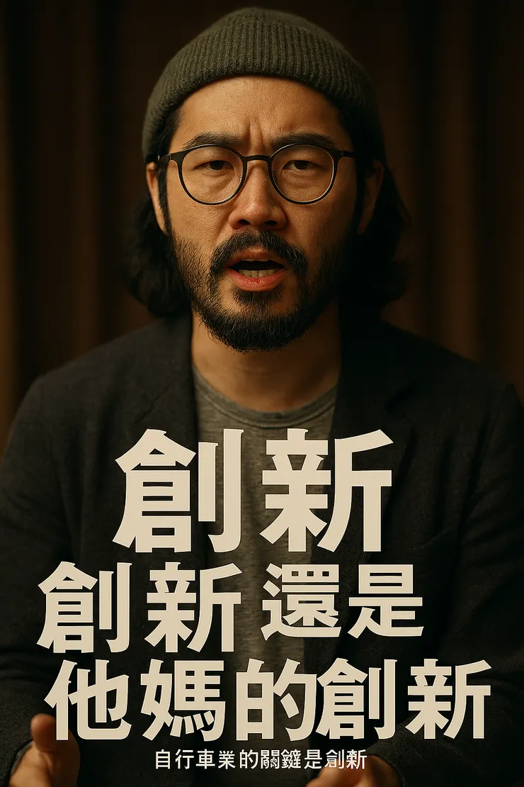 生成了帶有《讓子彈飛》裡人物的氣場、又融合「質感山系瓜佛男子／馬許桑」風格的視覺效果，並以大字呈現想要表達的句子