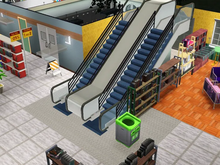 大家看見沒有!是扶手梯!我造夢也沒想到能有扶手梯!因此真的很感謝那個model creater。