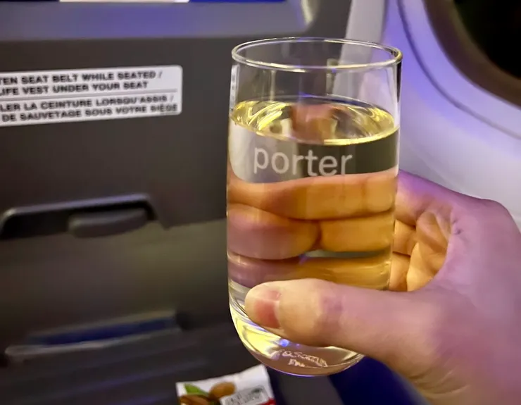 complimentary white wine