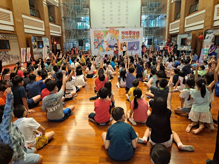 新北消防夏令營　防災「犀」遊記與「廉」同行。（圖/新北市政府消防局 提供）
