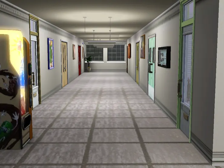 我打造得較嚴肅的氣氛，跟樓下截然不同。